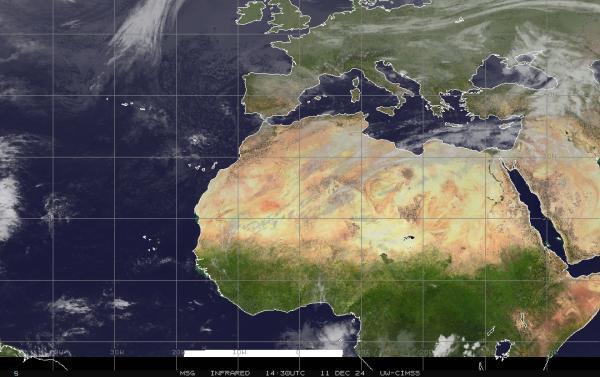 アフガニスタン 天気衛星地図 