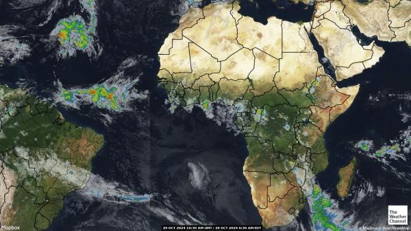 Afrika Vremenska prognoza, satelitska karta 