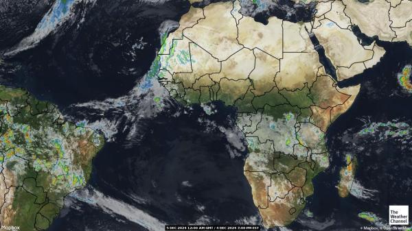 Afrikka Sää satelliitti kartta 