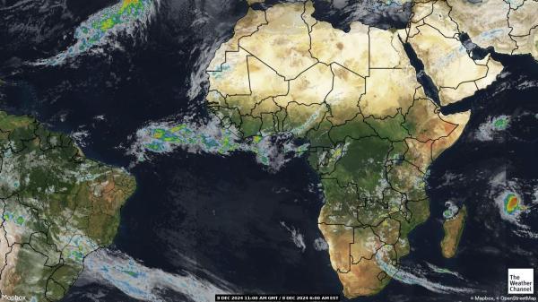 Algeria Sää satelliitti kartta 