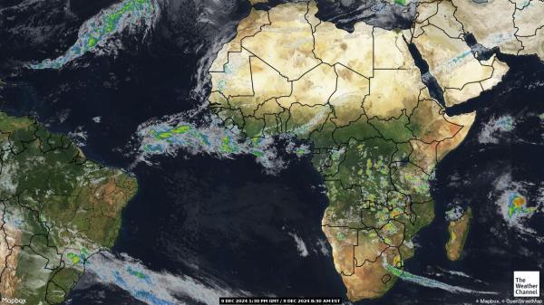 Algeria Sää satelliitti kartta 