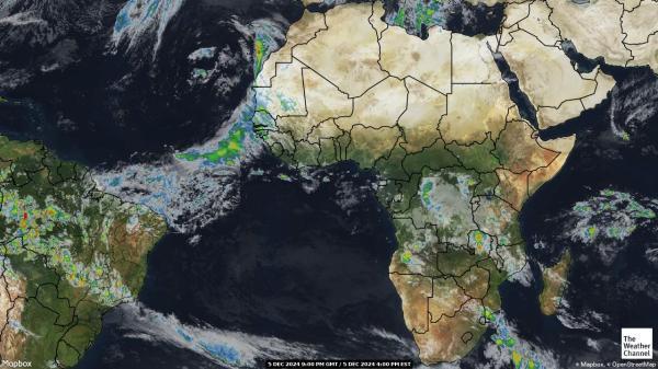 Algeria Sää satelliitti kartta 