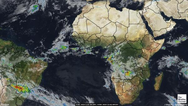 Algeria Sää satelliitti kartta 