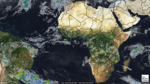 Algeria Sää satelliitti kartta 