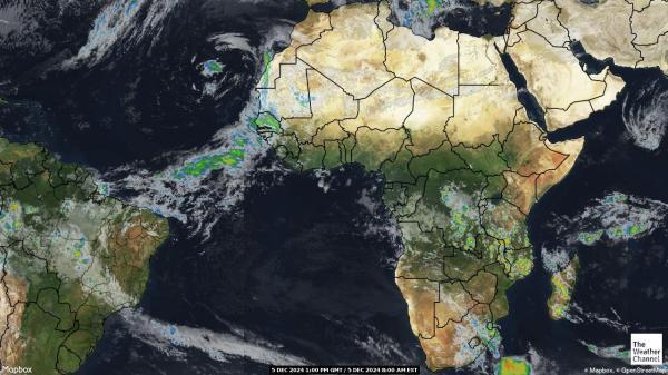 Algeria Sää satelliitti kartta 