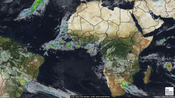 Algeria Sää satelliitti kartta 