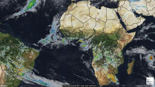 Algeria Sää satelliitti kartta 