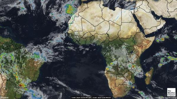 Algeria Sää satelliitti kartta 