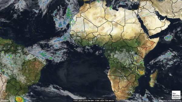 Algeria Sää satelliitti kartta 