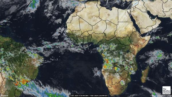 Algeria Sää satelliitti kartta 