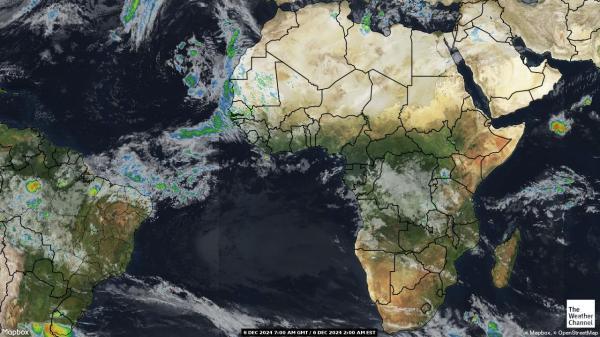 Algeria Sää satelliitti kartta 