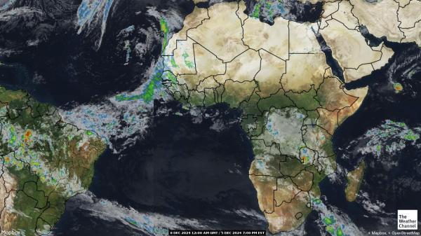 Algeria Sää satelliitti kartta 