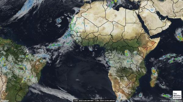 Algeria Sää satelliitti kartta 