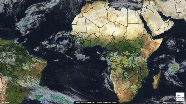 Algeria Sää satelliitti kartta 