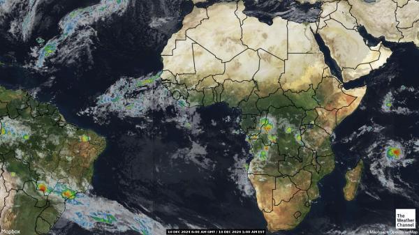 Algeria Sää satelliitti kartta 