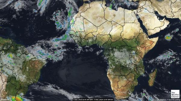 Algeria Sää satelliitti kartta 