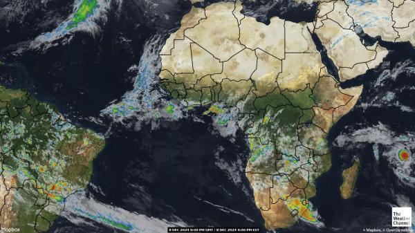 Algeria Sää satelliitti kartta 