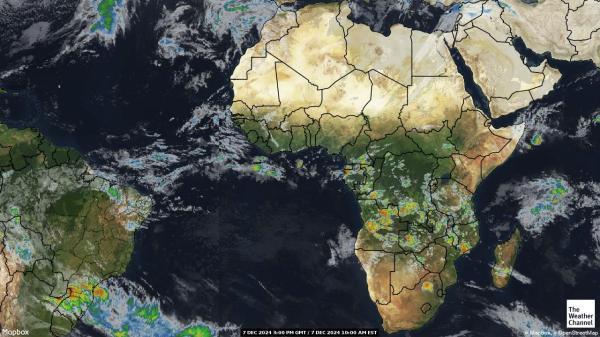 Algeria Sää satelliitti kartta 