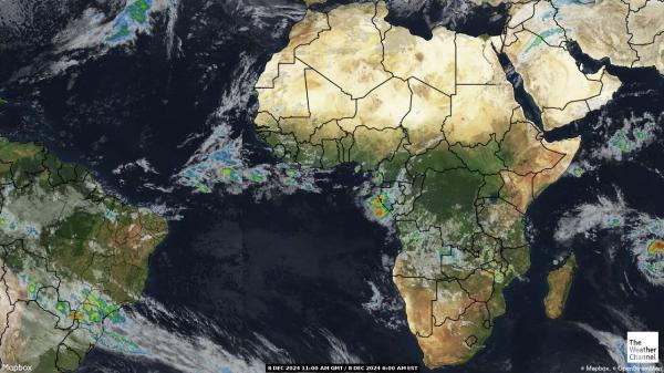 Algeria Sää satelliitti kartta 