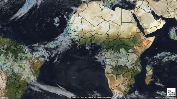 Algeria Sää satelliitti kartta 