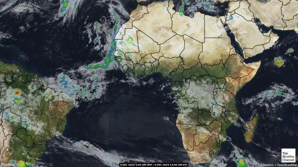 Algeria Sää satelliitti kartta 