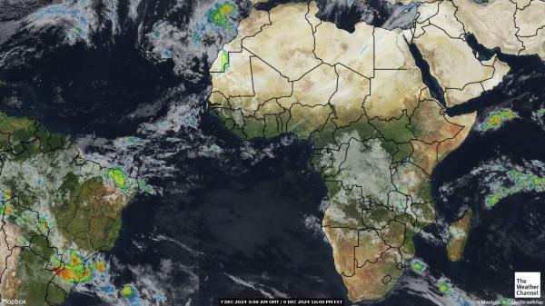 Algeria Sää satelliitti kartta 