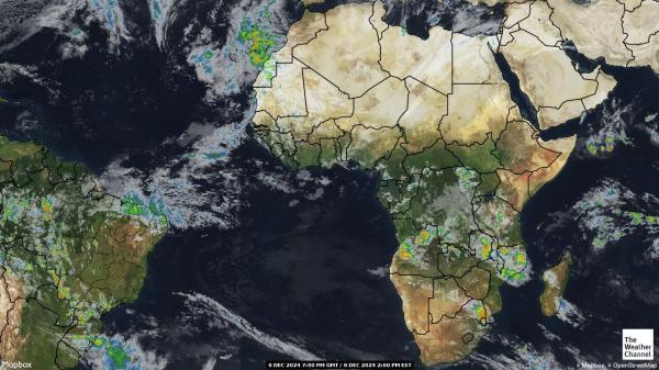 Algeria Sää satelliitti kartta 