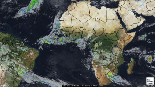 Algeria Sää satelliitti kartta 