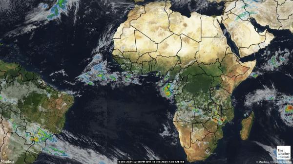 Algeria Sää satelliitti kartta 