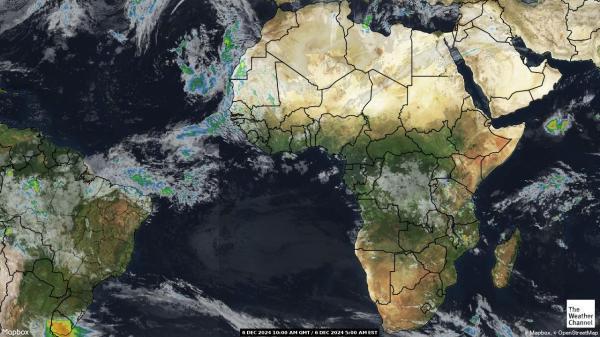 Algeria Sää satelliitti kartta 