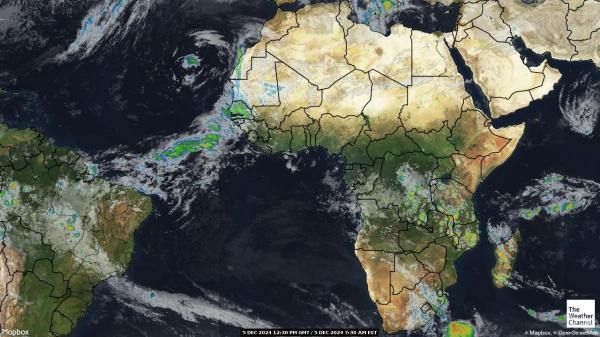 Algeria Sää satelliitti kartta 