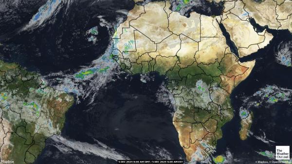 Algeria Sää satelliitti kartta 