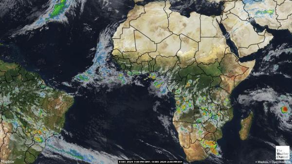 Algeria Sää satelliitti kartta 