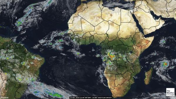 Algeria Sää satelliitti kartta 