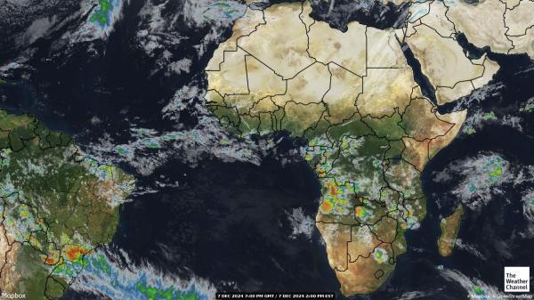 Algeria Sää satelliitti kartta 