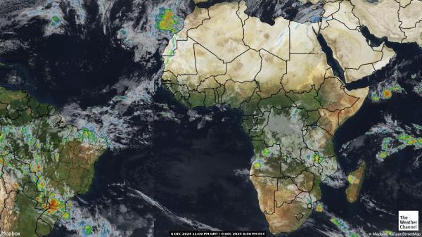 Algeria Sää satelliitti kartta 