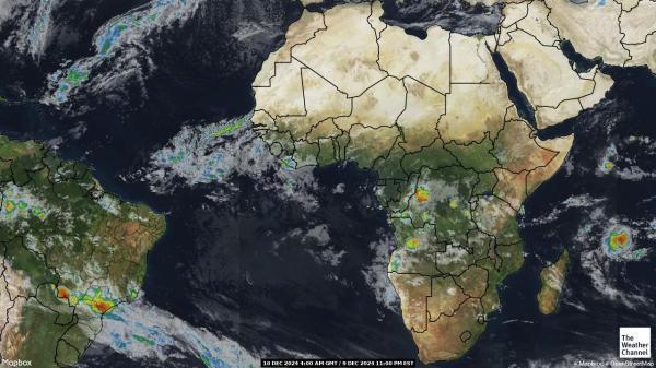 Algeria Sää satelliitti kartta 