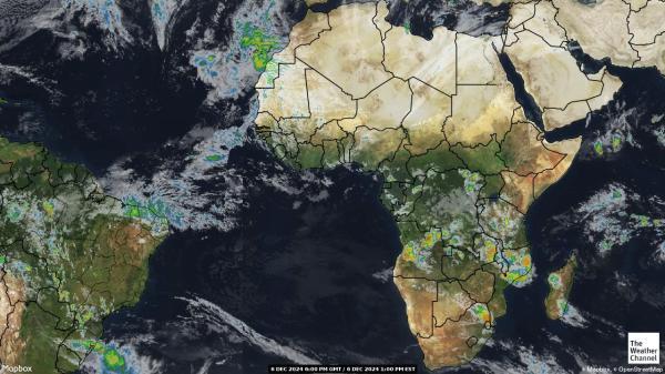 Algeria Sää satelliitti kartta 