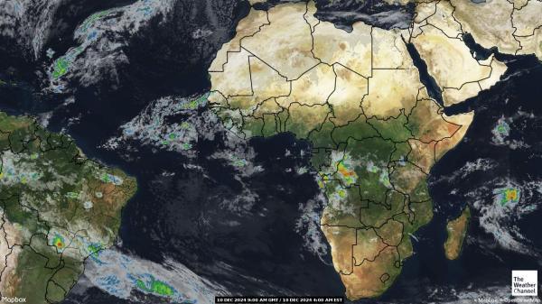 Algeria Sää satelliitti kartta 