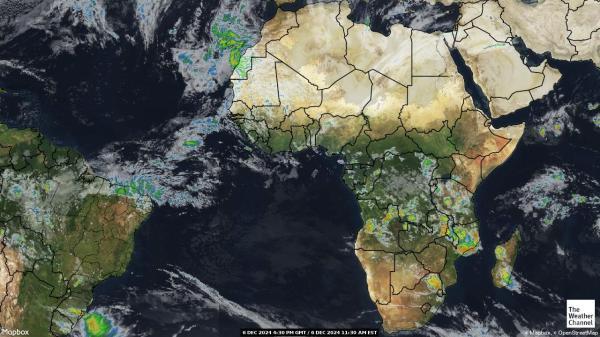 Algeria Sää satelliitti kartta 