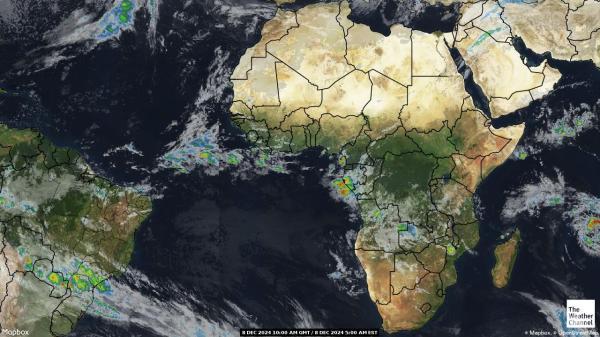 Algeria Sää satelliitti kartta 