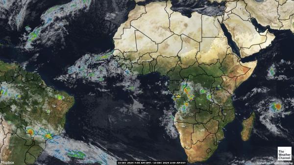 Algeria Sää satelliitti kartta 