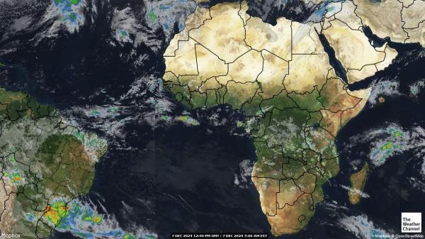 Algeria Sää satelliitti kartta 