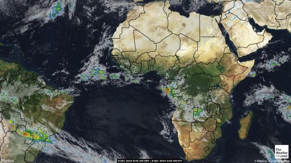 Algeria Sää satelliitti kartta 