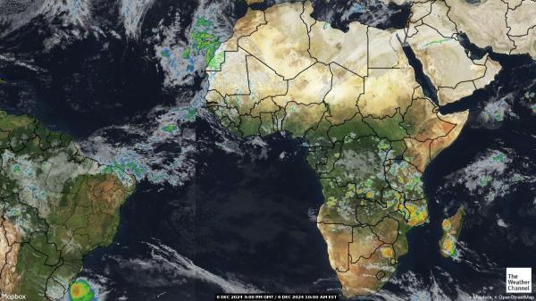 Algeria Sää satelliitti kartta 