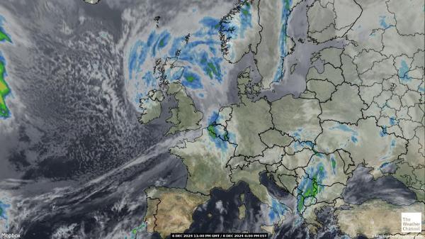 Andorra Sää satelliitti kartta 