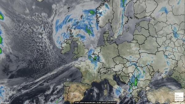 Andorra Sää satelliitti kartta 