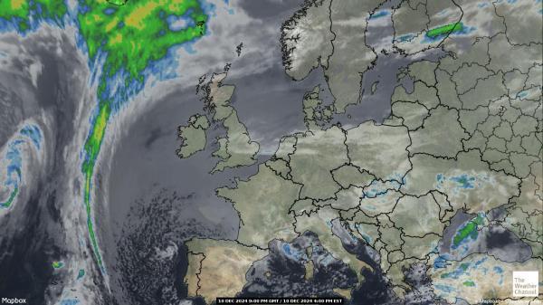 Andorra Sää satelliitti kartta 