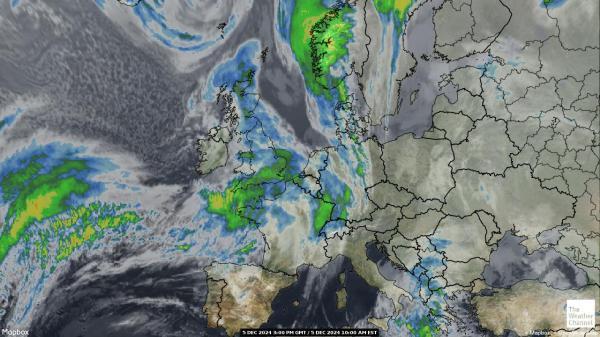 Andorra Sää satelliitti kartta 