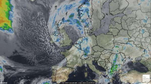 Andorra Sää satelliitti kartta 